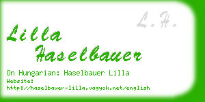 lilla haselbauer business card